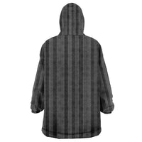 Liberia Black Kpelle Traditional Pattern Wearable Blanket Hoodie - Wonder Print Shop