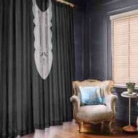 Liberia Black Kpelle Traditional Pattern Window Curtain - Wonder Print Shop