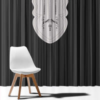 Liberia Black Kpelle Traditional Pattern Window Curtain - Wonder Print Shop