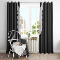 Liberia Black Kpelle Traditional Pattern Window Curtain - Wonder Print Shop