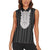 Liberia Black Kpelle Traditional Pattern Women Sleeveless Polo Shirt - Wonder Print Shop
