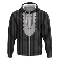 Liberia Black Kpelle Traditional Pattern Zip Hoodie - Wonder Print Shop