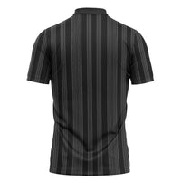 Liberia Black Kpelle Traditional Pattern Zipper Polo Shirt - Wonder Print Shop