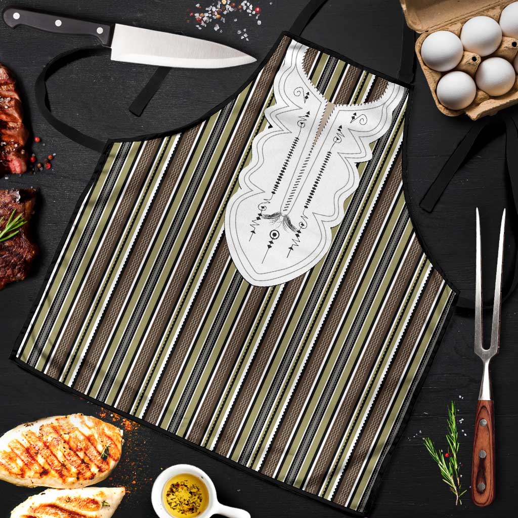 Liberia Brown Kpelle Traditional Pattern Apron - Wonder Print Shop