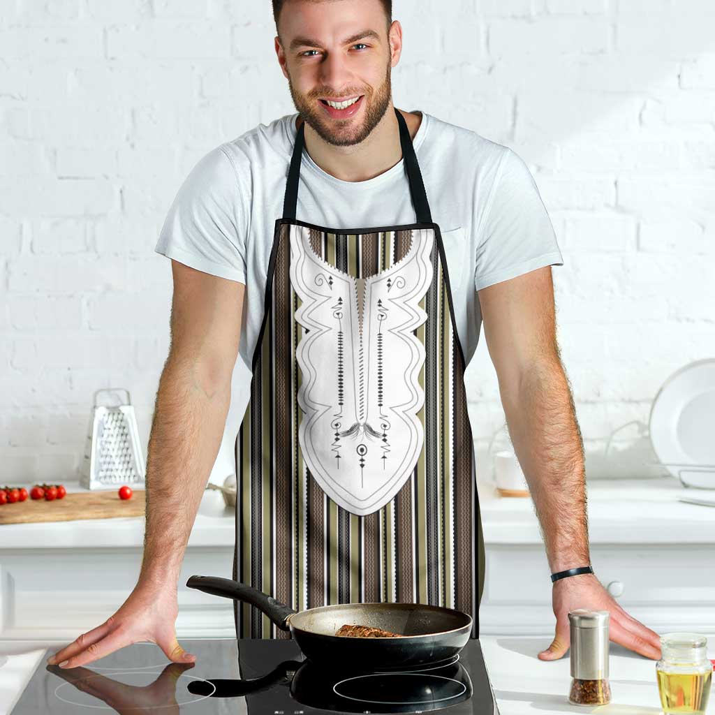 Liberia Brown Kpelle Traditional Pattern Apron - Wonder Print Shop