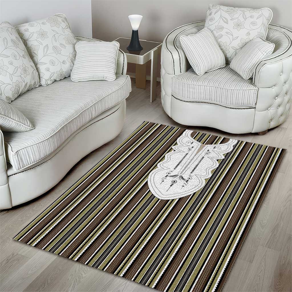 Liberia Brown Kpelle Traditional Pattern Area Rug - Wonder Print Shop