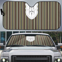 Liberia Brown Kpelle Traditional Pattern Auto Sun Shade - Wonder Print Shop