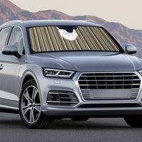 Liberia Brown Kpelle Traditional Pattern Auto Sun Shade - Wonder Print Shop