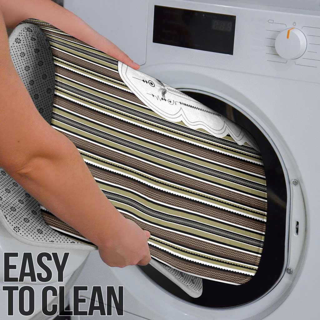 Liberia Brown Kpelle Traditional Pattern Bathroom Set - Wonder Print Shop