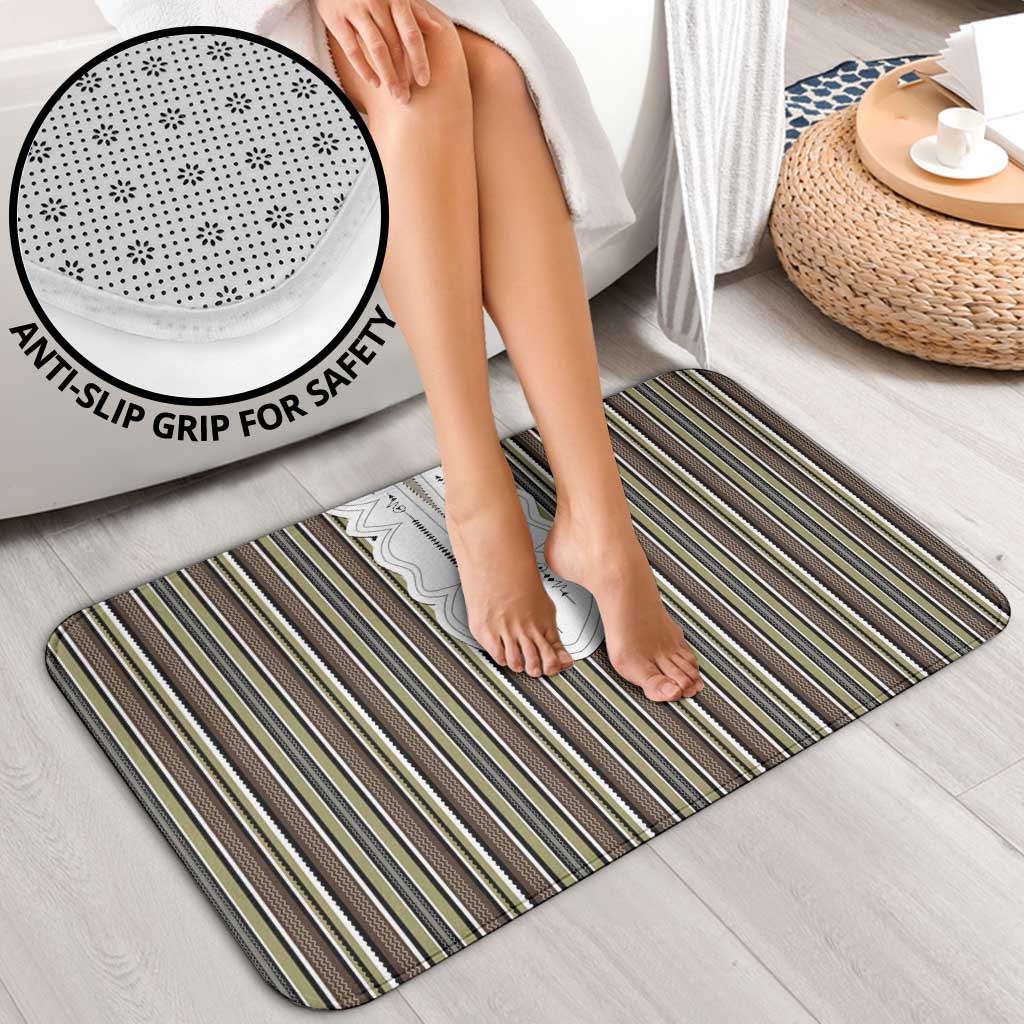 Liberia Brown Kpelle Traditional Pattern Bathroom Set - Wonder Print Shop