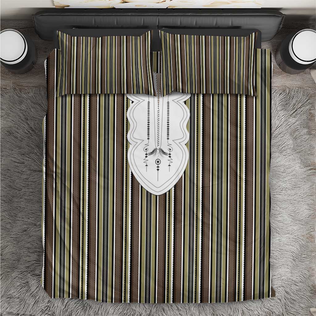 Liberia Brown Kpelle Traditional Pattern Bedding Set - Wonder Print Shop