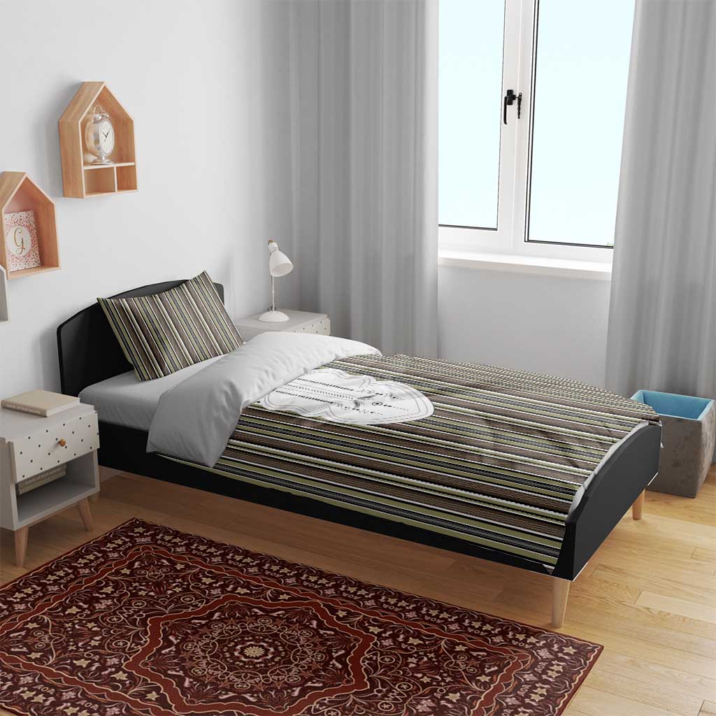 Liberia Brown Kpelle Traditional Pattern Bedding Set - Wonder Print Shop