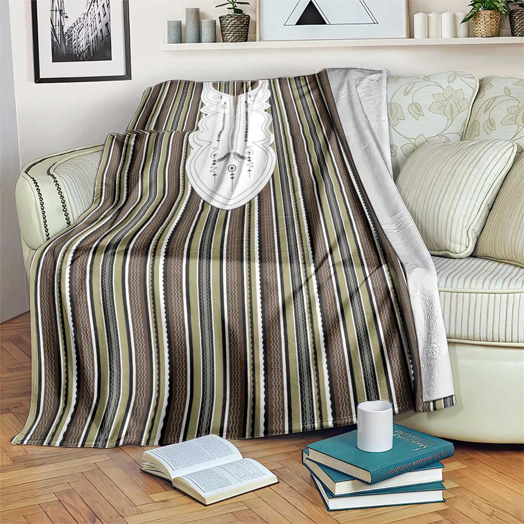 Liberia Brown Kpelle Traditional Pattern Blanket - Wonder Print Shop