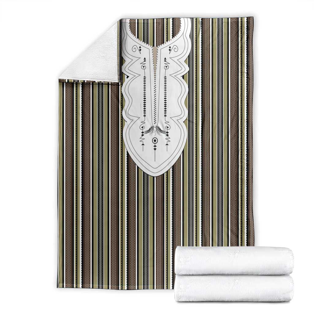 Liberia Brown Kpelle Traditional Pattern Blanket - Wonder Print Shop