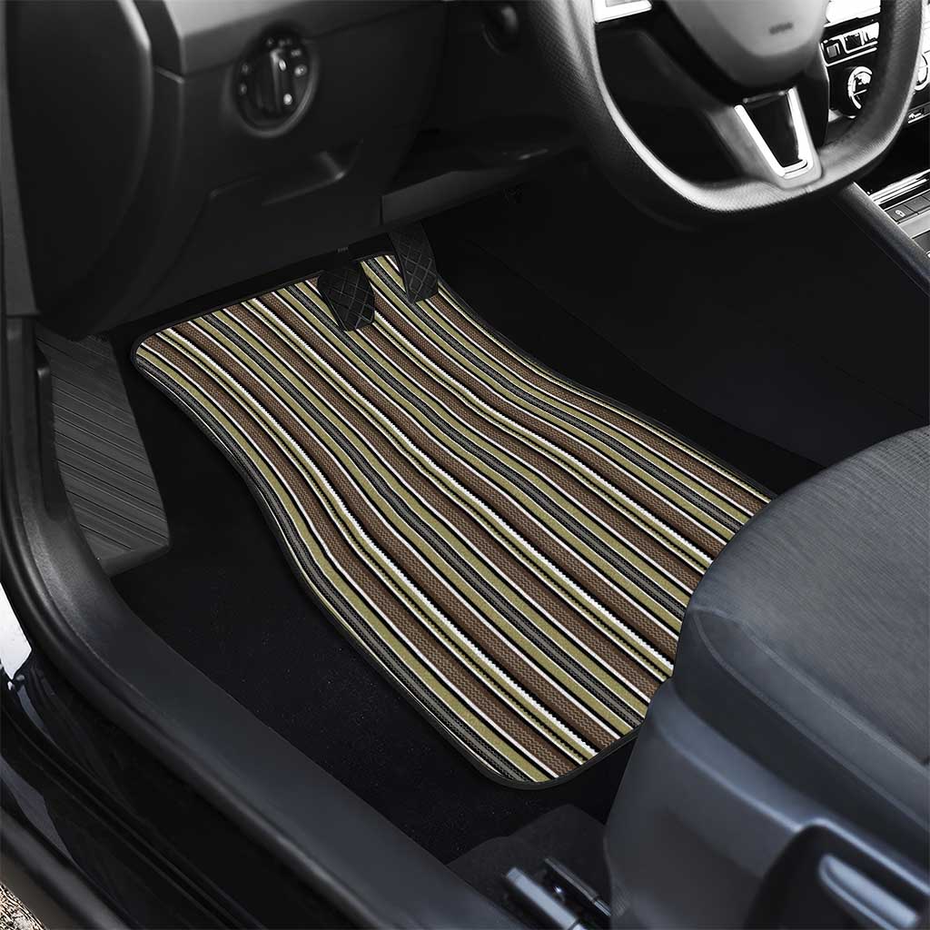 Liberia Brown Kpelle Traditional Pattern Car Mats - Wonder Print Shop