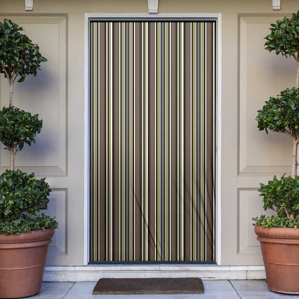 Liberia Brown Kpelle Traditional Pattern Door Cover - Wonder Print Shop