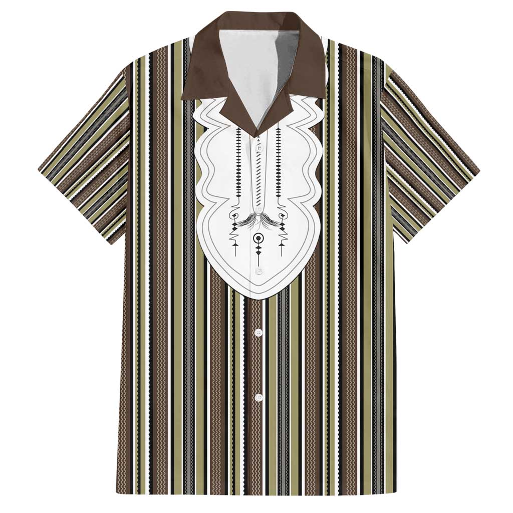 Liberia Brown Kpelle Traditional Pattern Family Matching Long Sleeve Bodycon Dress and Hawaiian Shirt - Wonder Print Shop