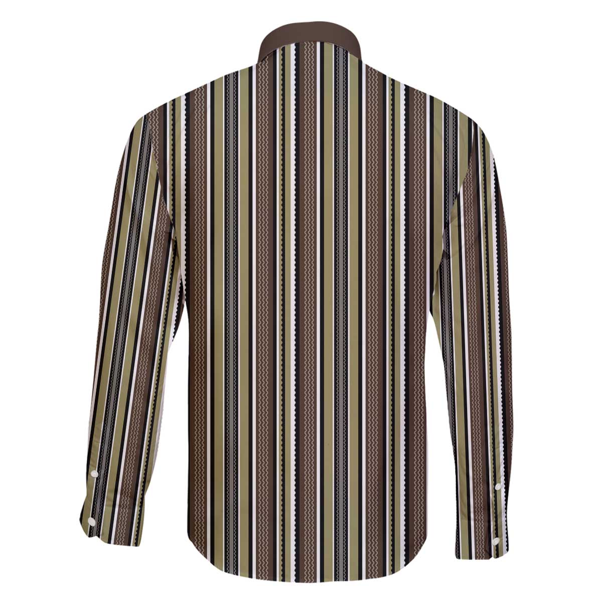 Liberia Brown Kpelle Traditional Pattern Family Matching Off The Shoulder Long Sleeve Dress and Hawaiian Shirt - Wonder Print Shop