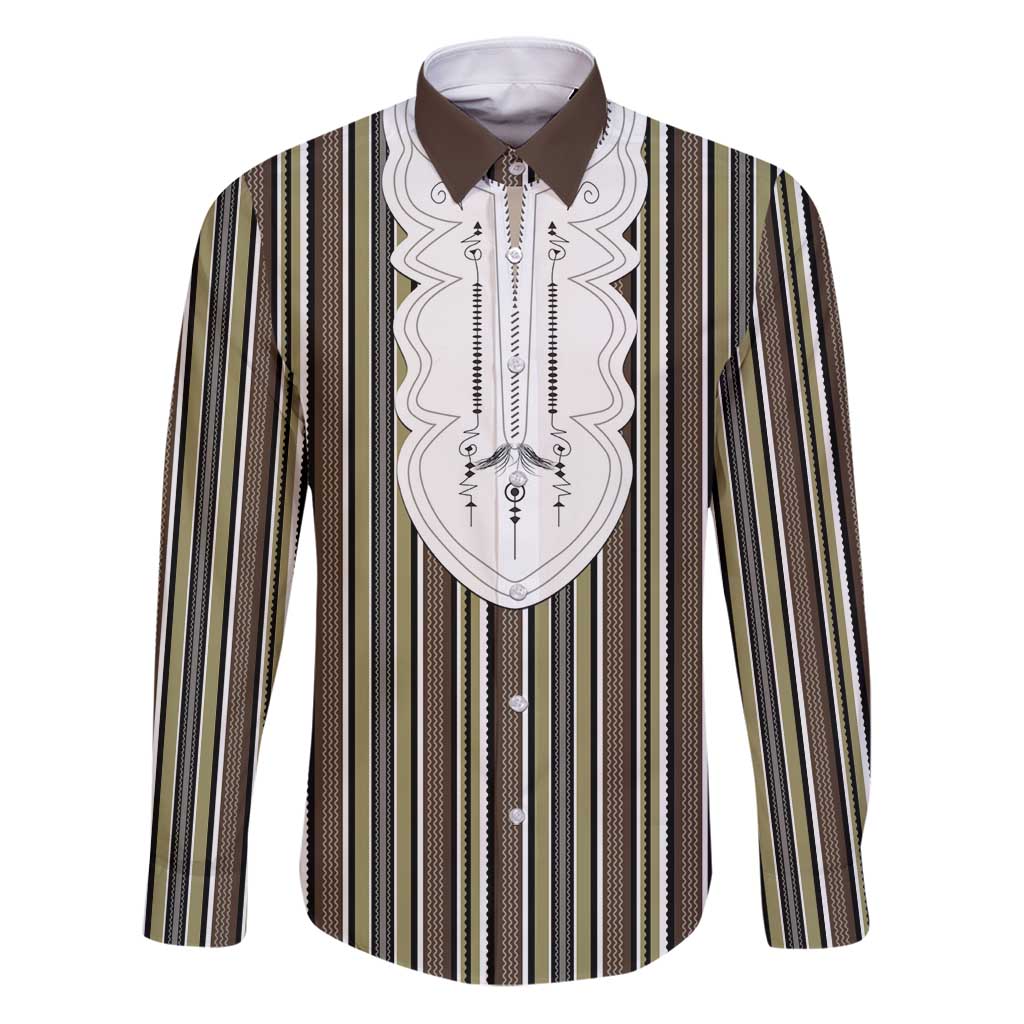 Liberia Brown Kpelle Traditional Pattern Family Matching Puletasi and Hawaiian Shirt - Wonder Print Shop