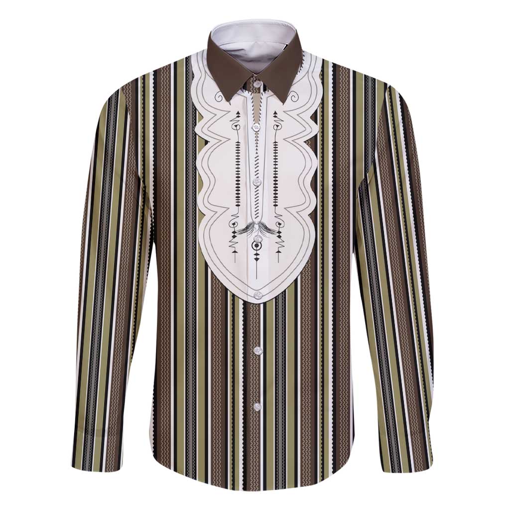 Liberia Brown Kpelle Traditional Pattern Family Matching Short Sleeve Bodycon Dress and Hawaiian Shirt - Wonder Print Shop