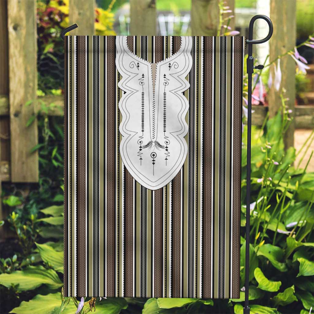 Liberia Brown Kpelle Traditional Pattern Garden Flag - Wonder Print Shop