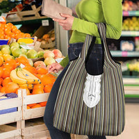 Liberia Brown Kpelle Traditional Pattern Grocery Bag - Wonder Print Shop