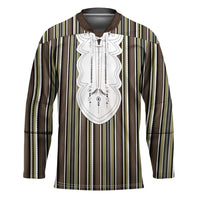 Liberia Brown Kpelle Traditional Pattern Hockey Jersey - Wonder Print Shop