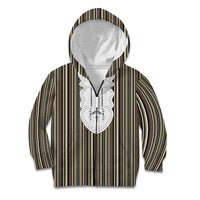 Liberia Brown Kpelle Traditional Pattern Kid Hoodie - Wonder Print Shop