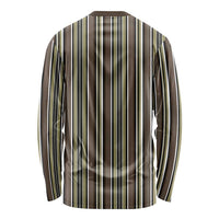 Liberia Brown Kpelle Traditional Pattern Long Sleeve Shirt - Wonder Print Shop