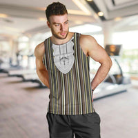 Liberia Brown Kpelle Traditional Pattern Men Tank Top - Wonder Print Shop