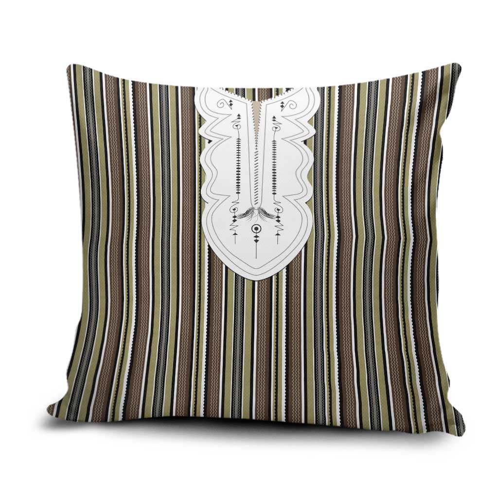 Liberia Brown Kpelle Traditional Pattern Pillow Cover - Wonder Print Shop