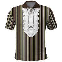 Liberia Brown Kpelle Traditional Pattern Polo Shirt - Wonder Print Shop