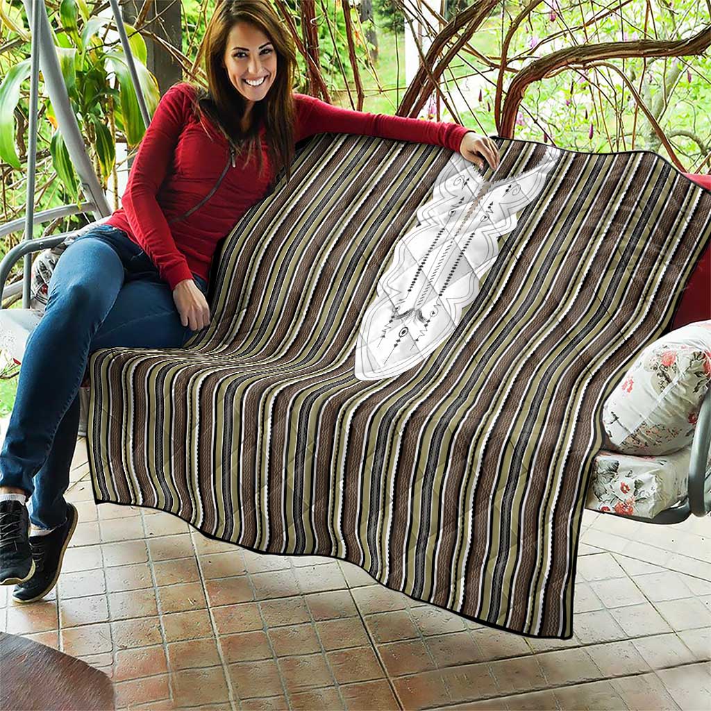 Liberia Brown Kpelle Traditional Pattern Quilt - Wonder Print Shop