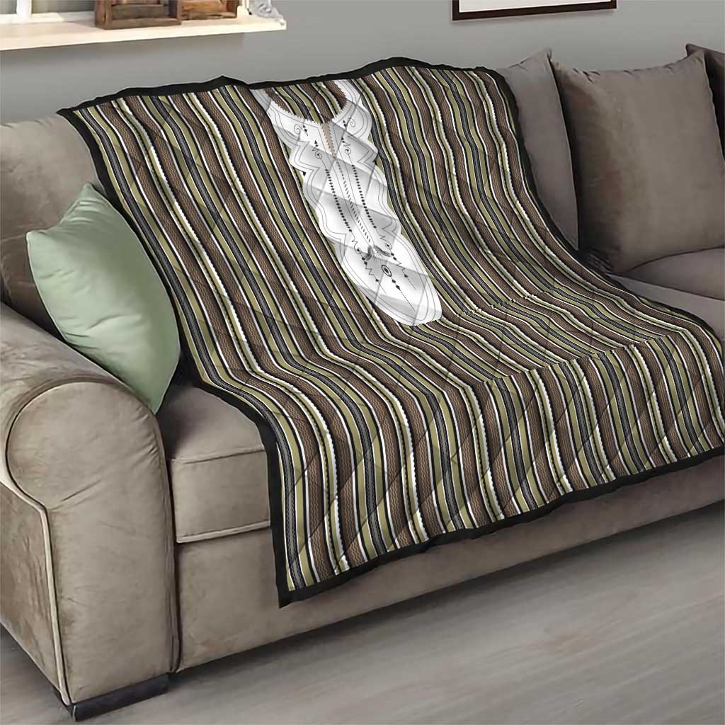 Liberia Brown Kpelle Traditional Pattern Quilt - Wonder Print Shop