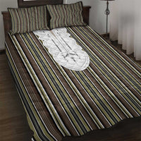 Liberia Brown Kpelle Traditional Pattern Quilt Bed Set - Wonder Print Shop