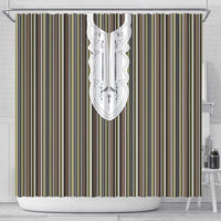Liberia Brown Kpelle Traditional Pattern Shower Curtain - Wonder Print Shop