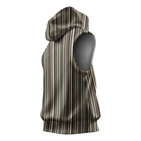 Liberia Brown Kpelle Traditional Pattern Sleeveless Hoodie - Wonder Print Shop