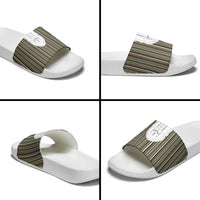 Liberia Brown Kpelle Traditional Pattern Slide Sandals - Wonder Print Shop