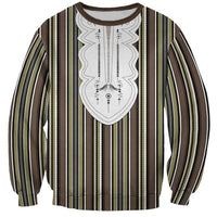 Liberia Brown Kpelle Traditional Pattern Sweatshirt - Wonder Print Shop