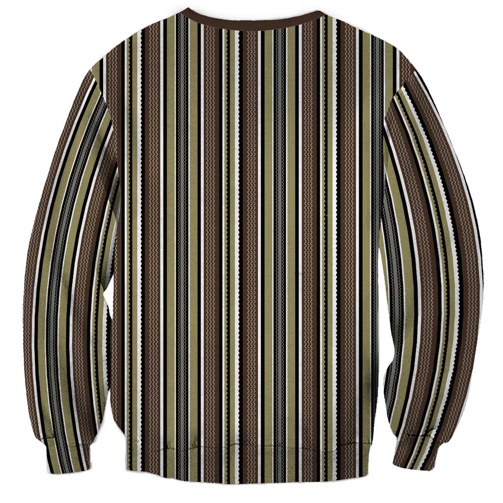 Liberia Brown Kpelle Traditional Pattern Sweatshirt - Wonder Print Shop
