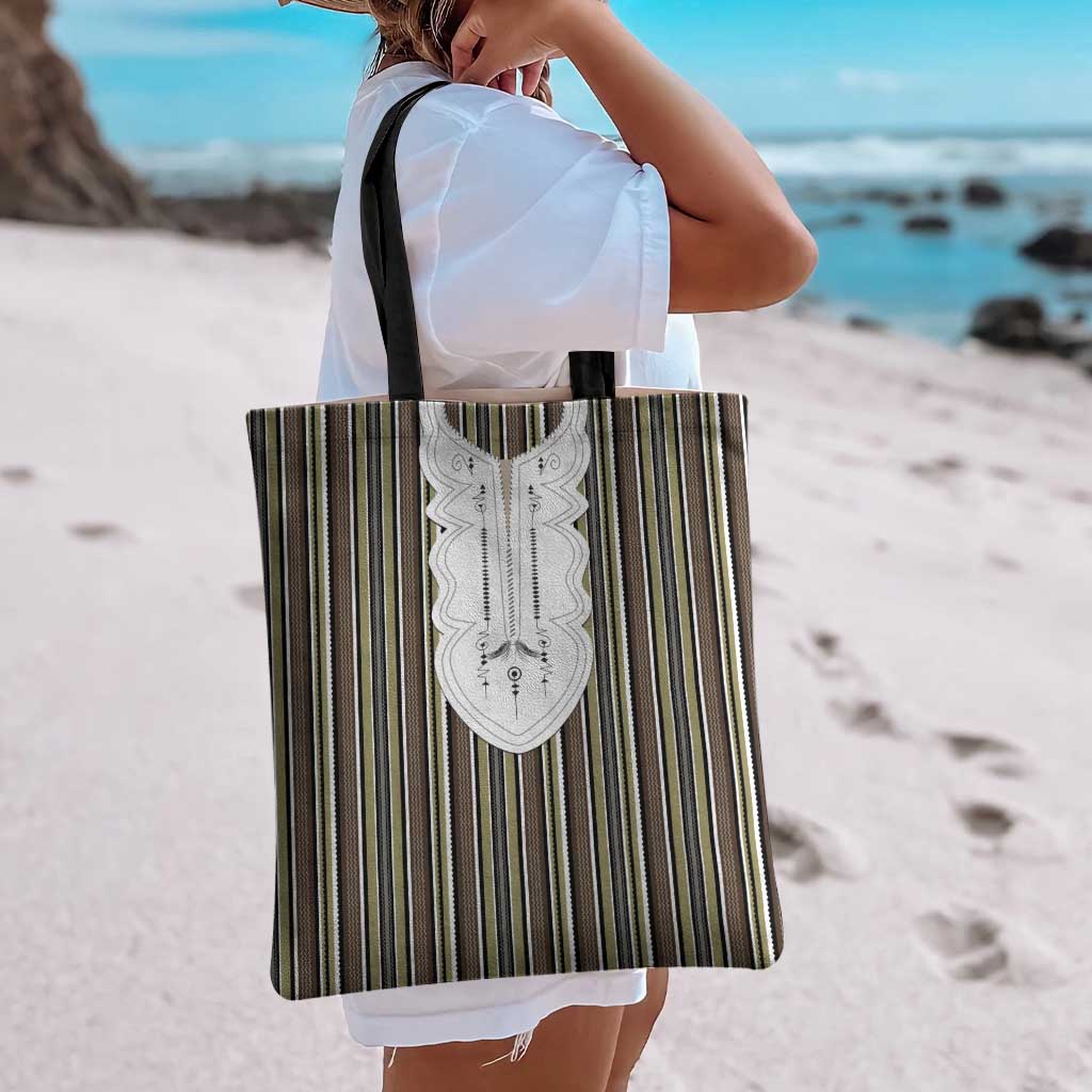 Liberia Brown Kpelle Traditional Pattern Tote Bag - Wonder Print Shop