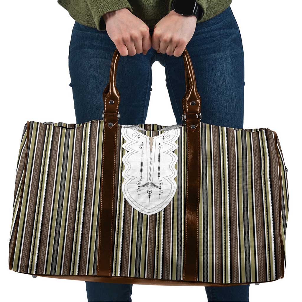 Liberia Brown Kpelle Traditional Pattern Travel Bag - Wonder Print Shop