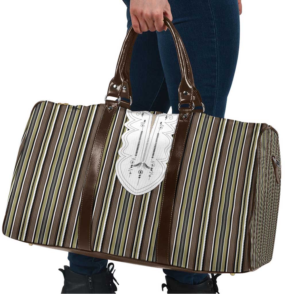 Liberia Brown Kpelle Traditional Pattern Travel Bag - Wonder Print Shop