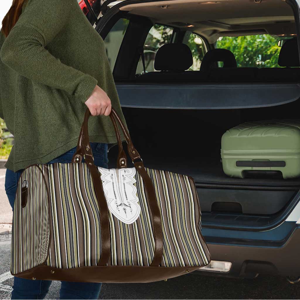 Liberia Brown Kpelle Traditional Pattern Travel Bag - Wonder Print Shop