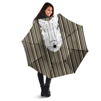 Liberia Brown Kpelle Traditional Pattern Umbrella - Wonder Print Shop