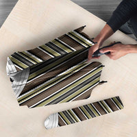 Liberia Brown Kpelle Traditional Pattern Umbrella - Wonder Print Shop