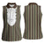Liberia Brown Kpelle Traditional Pattern Women Sleeveless Polo Shirt - Wonder Print Shop