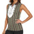 Liberia Brown Kpelle Traditional Pattern Women Sleeveless Polo Shirt - Wonder Print Shop