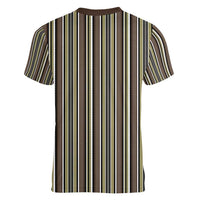 Liberia Brown Kpelle Traditional Pattern Women V-Neck T-Shirt - Wonder Print Shop