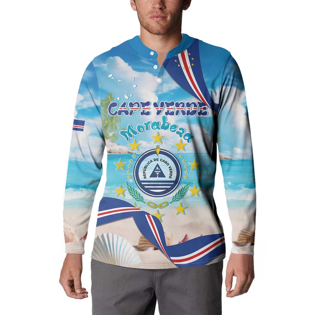 Cape Verde Morabeza Button Sweatshirt Island Welcome - Wonder Print Shop
